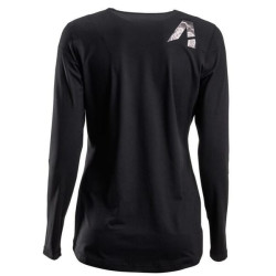 Ilgomis rankovėmis moteriškas marškinėliai, juodi S KW507102201036