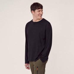 Ilgomis rankovėmis vyriškas marškinėliai, juodi, 2XL KW507002201060