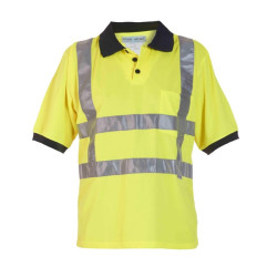 Polo marškinėliai, 2XL/46 dydis, trumpomis rankovėmis, geltoni, „Hydrowear“ 040401FY2XL