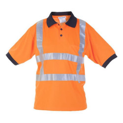 Polo marškinėliai trumpomis rankovėmis, oranžiniai, 2XL/46 dydis, „Hydrowear“ 040400FO2XL