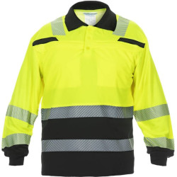 Polo marškinėliai, 4XL/50 dydis, ilgomis rankovėmis, geltoni/juodi, „Hydrowear“ 040460YB4XL