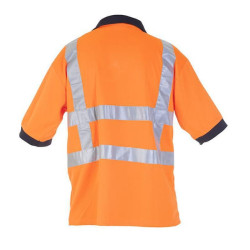Polo marškinėliai, 3XL/48 dydis, trumpomis rankovėmis, oranžiniai, „Hydrowear“ 040400FO3XL