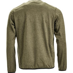 Vyriški flisiniai marškinėliai su O formos iškirpte, alyvuogių spalvos, 2XL KW506101802060