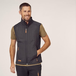 Hibridinė/flisinė vyriška liemenė, tamsiai pilka, 2XL KW5011401911060