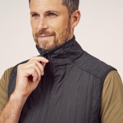 Hibridinė/flisinė vyriška liemenė, tamsiai pilka, 2XL KW5011401911060