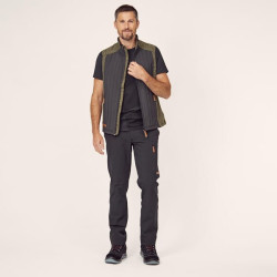 Hibridinė/flisinė vyriška liemenė, alyvuogių spalvos 2XS KW5011401902044