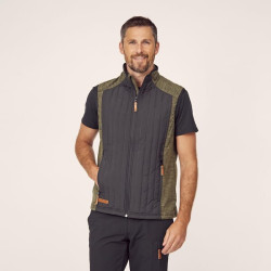 Hibridinė/flisinė vyriška liemenė, alyvuogių spalvos, 2XL KW5011401902060