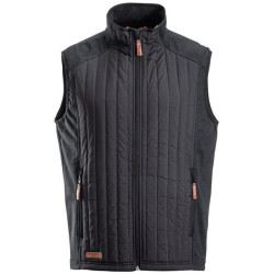 Hibridinė/flisinė vyriška liemenė, tamsiai pilka, 3XL KW5011401911062