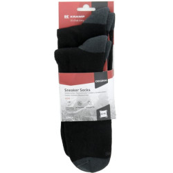 Sportinės kojinės, aukštos, JK: 9-11 (44-46), juodos, 2 poros, KW12900040346