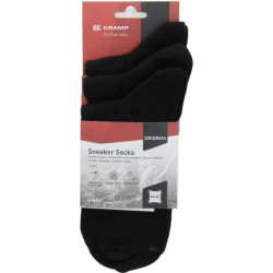Sportinės kojinės, žemos, JK: 9-11 (43-46), juodos, 3 poros, KW12900030346