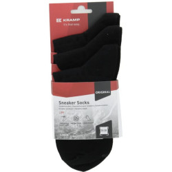 Sportinės kojinės, žemos, JK dydis: 3-5 (35-38), juodos, 3 poros, KW12900030338