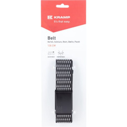 Diržas Kramp 135 cm, juodas/pilkas KW209930089135