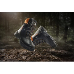 Grandininių pjūklų batai, 38 dydis / UK 5, juodi / oranžiniai, „Eco Hunter basic“, „Lupriflex 361638“