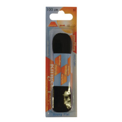 Juodi plokščių raištelių 100 cm 63100102MF