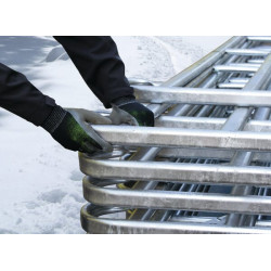 Darbinės pirštinės pilkai juodos, poliesterio, 8/M dydis, „PowerGrab® Thermo W“, „Keron HS297582“