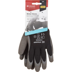 Darbinės pirštinės, juodos, poliesterio, 27,5 cm ilgio, 10/XL dydis, „Protect by Kramp“ KG0600810