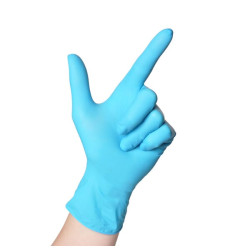 Vienkartinės mėlynos nitrilo gumos pirštinės, 24 cm ilgio, 10/XL dydis, „Semperguard Comfort“ 3000004109