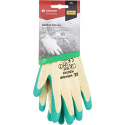 Darbinės pirštinės, geltonos, dengtos lateksu, 27 cm ilgio, 11/2XL dydis, „Protect by Kramp“ KG0700211