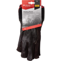 Darbinės pirštinės, juodos, odinės, 8/M dydis, „Protect by Kramp“ KG0800508
