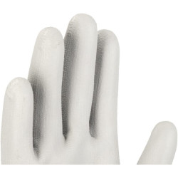 Pirštinės pilkos, nailono/poliesterio, 9/L dydis, „Protect by Kramp“ KG0100209P012