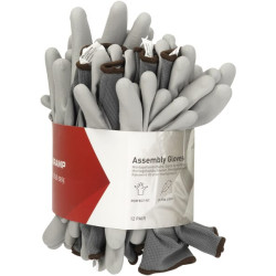 Pirštinės pilkos, nailono/poliesterio, 9/L dydis, „Protect by Kramp“ KG0100209P012