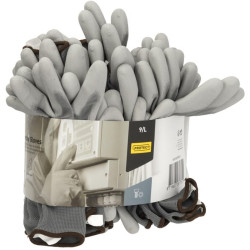 Pirštinės pilkos, nailono/poliesterio, 9/L dydis, „Protect by Kramp“ KG0100209P012