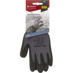 Darbo pirštinės pilkos, nailono, 27 cm ilgio, 11/2XL dydis, „Protect by Kramp“ KG0101211