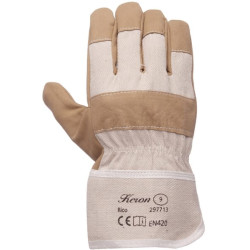 Darbinės pirštinės iš mikropluošto, 10/XL dydžio, Rico by Keron HS297714