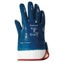 Darbinės pirštinės mėlynai baltos medvilnės/audinio, 10/XL dydis, „Bluesafe by Honeywell HS1571“