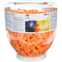 Ausų kamštukai papildymo kapsulėje, 500 porų, 3M 1100D