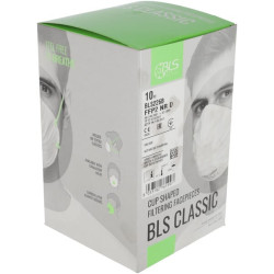 BLS 226B FFP2 NR D anglies pluošto kaukių komplektas, su vožtuvu, 10 vnt. BLS8006154P010