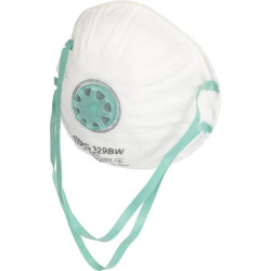 BLS 129BW FFP2 R D veido kaukė su vožtuvu, 15 vnt. BLS8006184P015