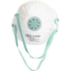 BLS 129BW FFP2 R D veido kaukė su vožtuvu, 15 vnt. BLS8006184P015