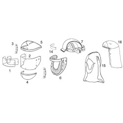 Acetatiniai skydeliai 5 vnt. A160733