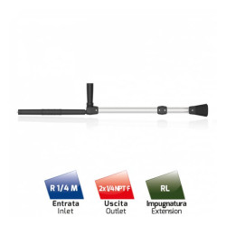 Dvigubas purkštuvas 985 mm, nerūdijantis plienas HD400300