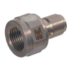 QR jungtis, išorinė, Ø17,8 mm x F 1/4" nerūdijančio plieno 2404140KR