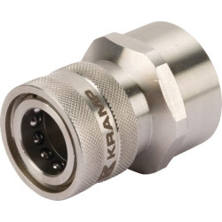 Movinė QR jungtis Ø18,2 mm x F 1/4" nerūdijančio plieno 2704140KR