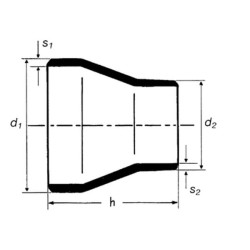 Privirinamas reduktorius 159x76,1mm 0060300