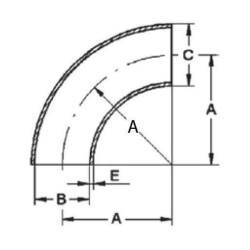 Privirinama alkūnė 90°, juod. 3/4" FG90034L