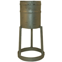 Siurbimo žarnos antgalis 6" su cinkuotu korpusu 6640000Z