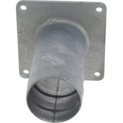 Kvadratinis flanšas su 4" žarnos antgaliu, cinkuotas 4304000Z