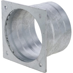 Kvadratinis flanšas su 8" žarnos antgaliu, cinkuotas 8304000Z