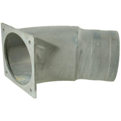 45° alkūnė + flanšas + žarnos galas 8" 8304045Z