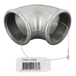 90° alkūnė, vidpadžio sriegis cink. 1 1/2" FG90112SBL