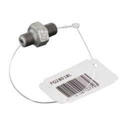 Dvigubas nipelis, išorinis sriegis, zinc. 1/8" FG28018L