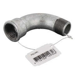 90° alkūninis sriegis, vidinis/vidinis, cinkuotas 3/4" FG134L