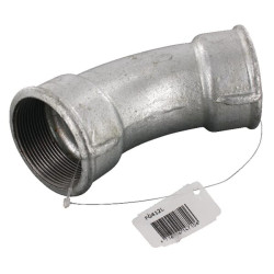 Alkūnė 45° cinkuota 2xF 2" FG412L