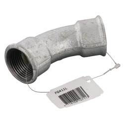 Alkūnė 45° cinkuota 2xF 1" FG411L