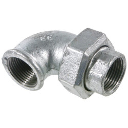 Jungtis 90° cinkuota F/F 1/2" FG9512