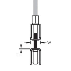 Vamzdžių spaustukas, vidinis, nerūdijančio plieno, 75-80 mm, RS24477RVS